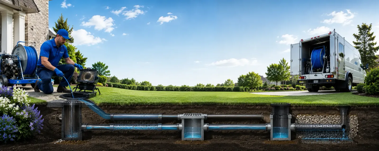 Outdoor drain cleaning information for Closplint, KY